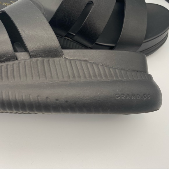 Cole Haan Leather Sandals | Size 6.5 | Comfy & Stylish – Gently Worn Black-wedge - Picture 11 of 14